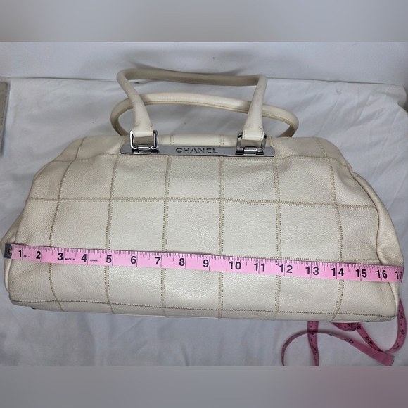 Chanel Large Quilter Stitch Caviar Leather HandBag from the mid-90s, - Picture 5 of 16